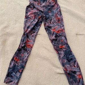 lululemon athletica Swirl Print Leggings in Black, Pink, Red